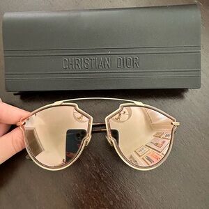 Christian Dior Peach Reflective Sunglasses